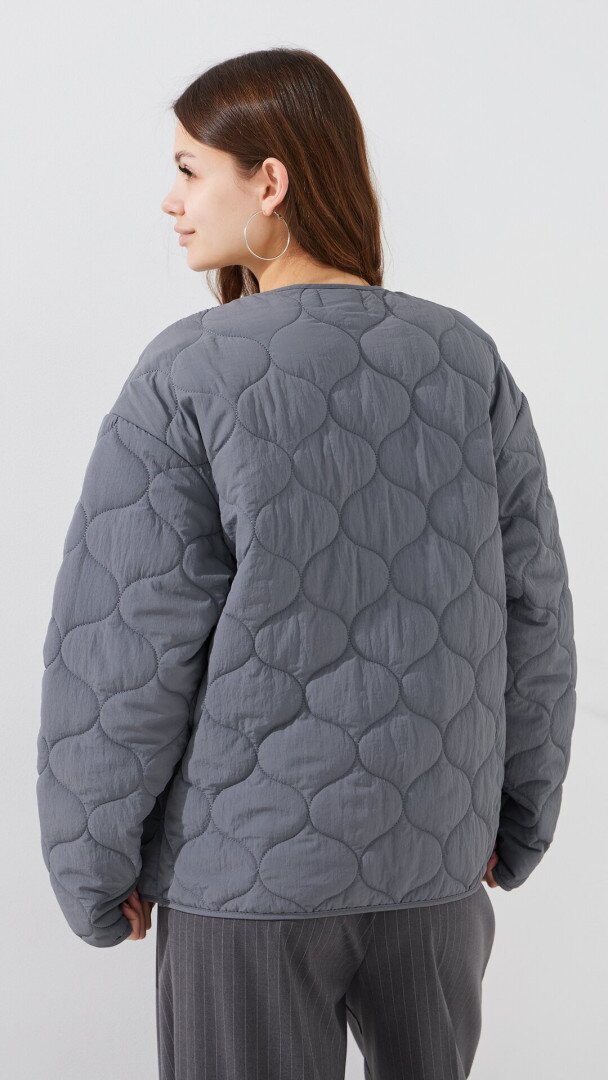 Куртка однотонна жіноча LAWA WBC02500 XS Сірий shop (2000999470721)  Фото №4