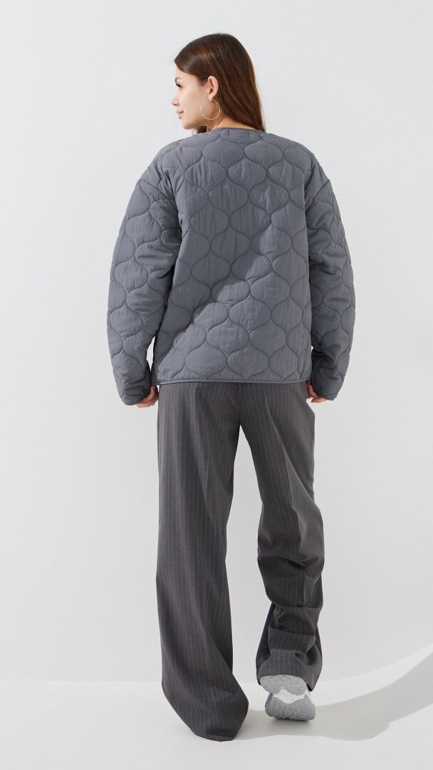 Куртка однотонна жіноча LAWA WBC02500 XS Сірий shop (2000999470721)  Фото №5