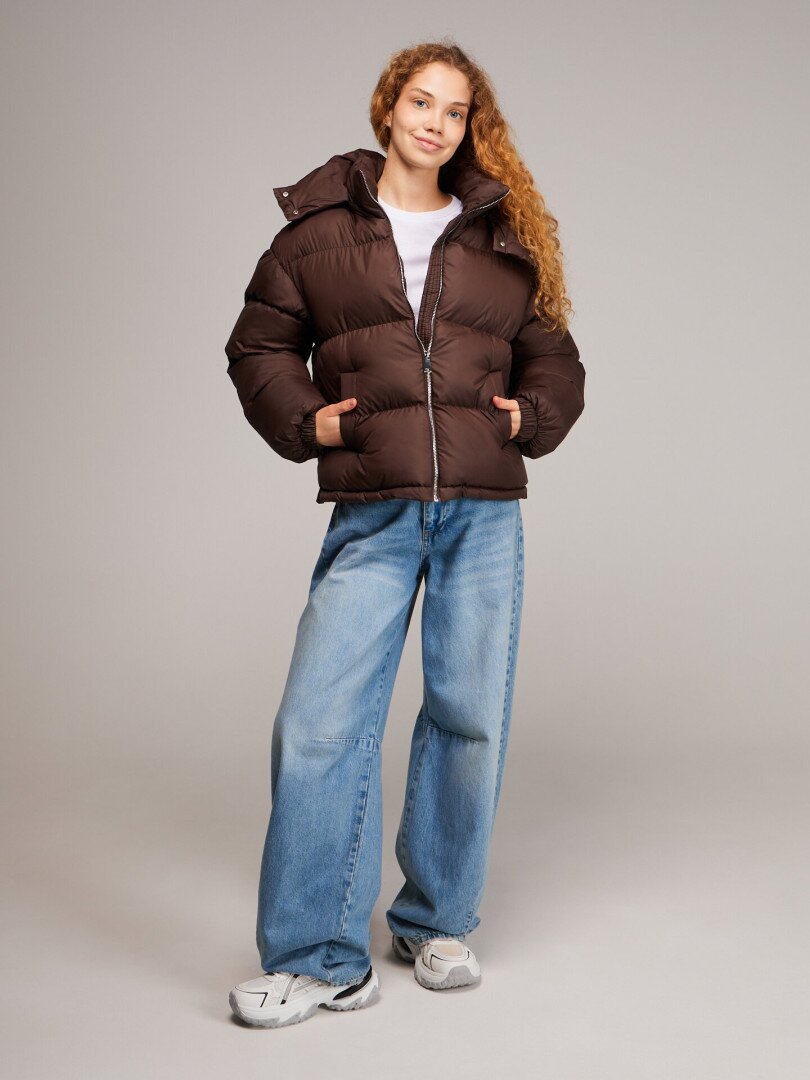 Куртка однотонна жіноча LAWA WBC02529 XS Мокко shop (2000999653391)