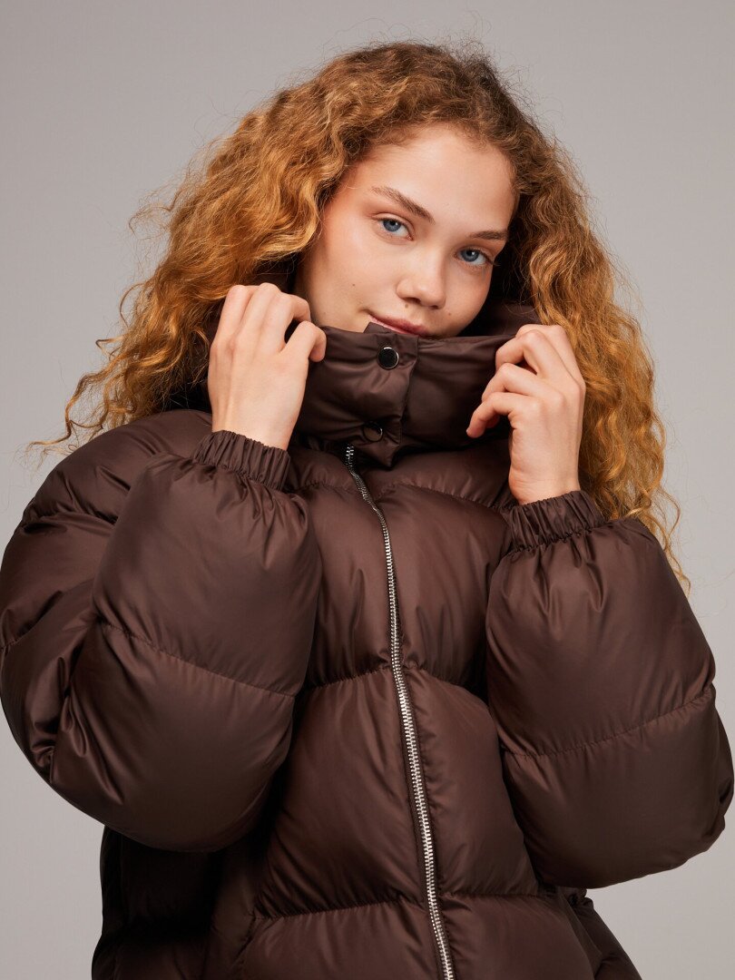 Куртка однотонна жіноча LAWA WBC02529 XS Мокко shop (2000999653391)  Фото №0