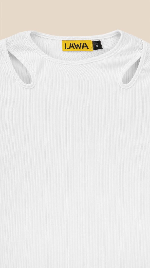 Лонгслів однотонний для дівчинки LAWA GBC02305 146 см Білий shop (2888000017871)  Фото №0