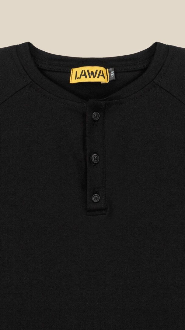 Лонгслів однотонний для хлопчика LAWA BBC02303 122 см Чорний shop (2000999187322)  Фото №0