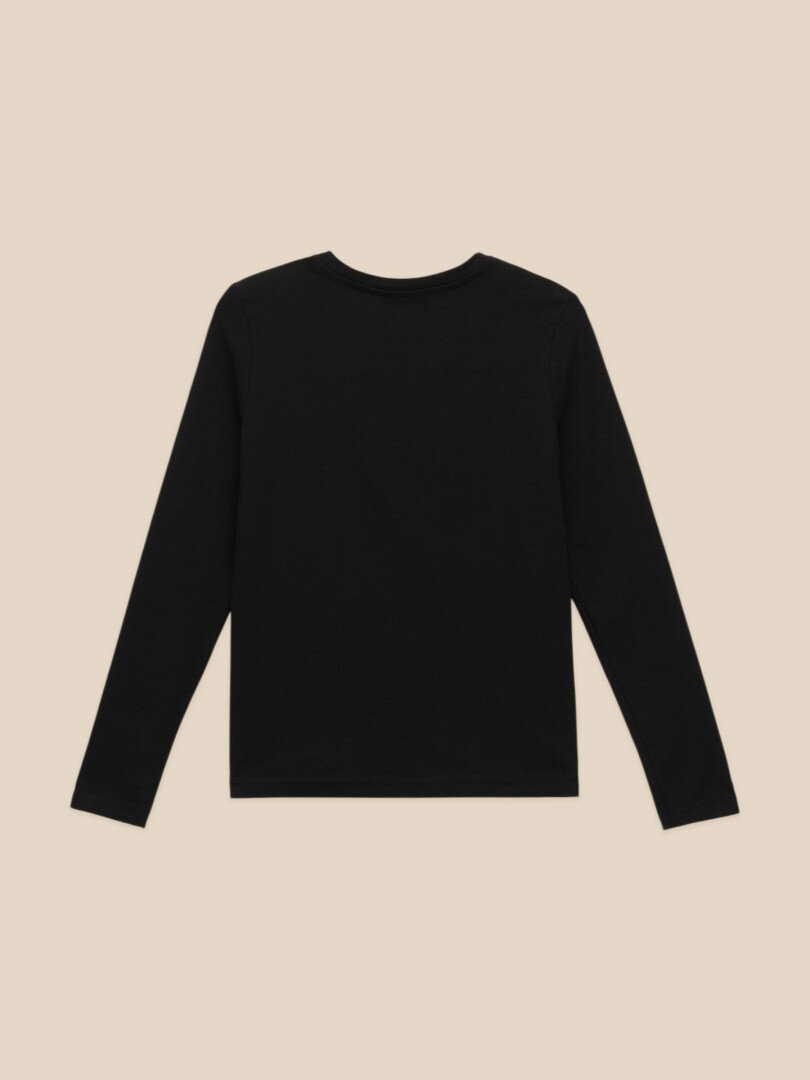 Лонгслів однотонний для хлопчика LAWA BBC02316 140 см Чорний shop (2000999667701)  Фото №1