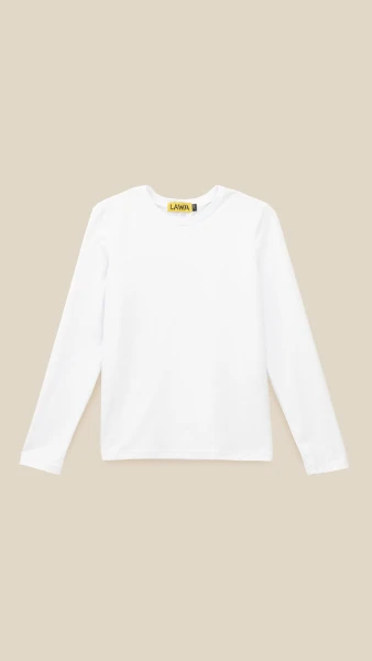 Лонгслів однотонний для хлопчика LAWA BBC02316 158 см Білий shop (2000991057241)