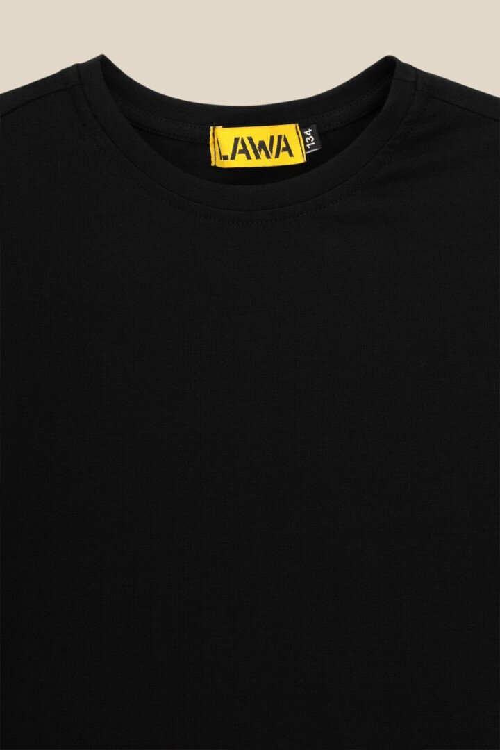 Лонгслів однотонний для хлопчика LAWA BBC02316 152 см Чорний shop (2000999157431)  Фото №0