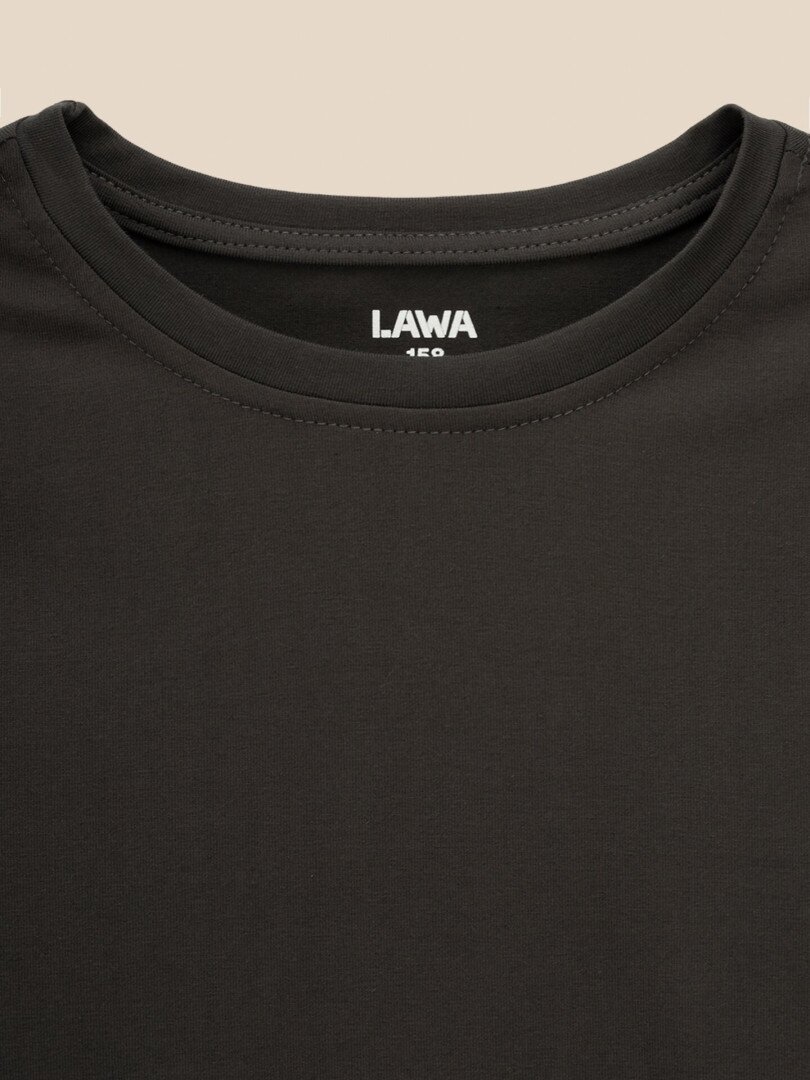 Лонгслів однотонний для хлопчика LAWA BBC02316 146 см Графітовий shop (2000999662867)  Фото №0