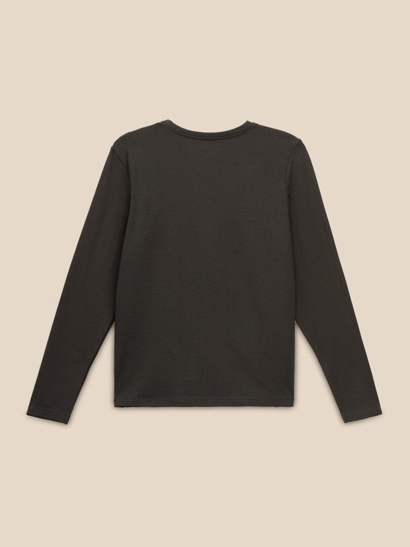 Лонгслів однотонний для хлопчика LAWA BBC02316 146 см Графітовий shop (2000999662867)  Фото №1