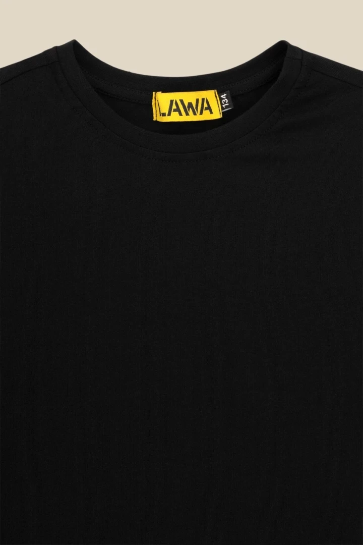 Лонгслів однотонний для хлопчика LAWA BBC02316 164 см Чорний shop (2888000018632)  Фото №0