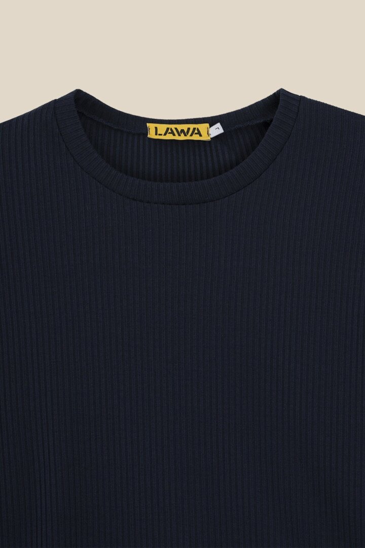 Лонгслів однотонний жіночий LAWA K-WBC02310 S Темно-синій shop (2000991038462)  Фото №0