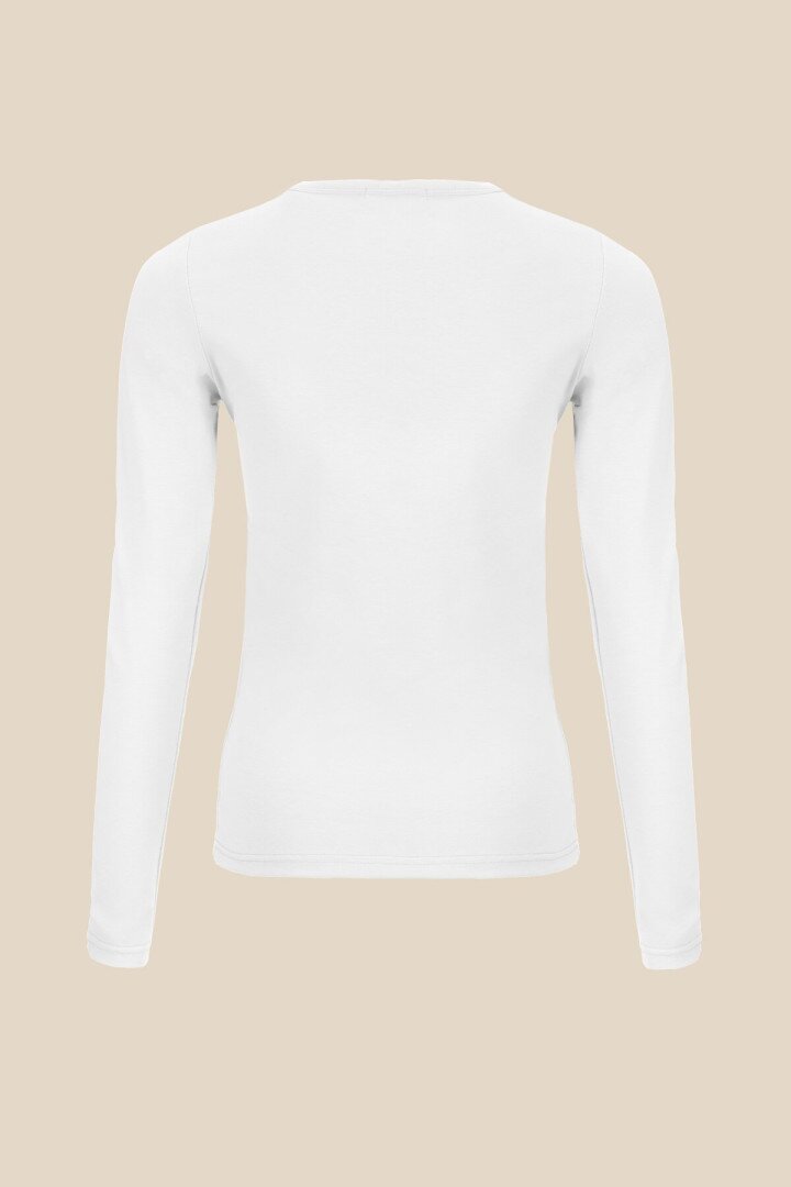 Лонгслів однотонний жіночий LAWA WBC02348 XL Білий shop (2000990404794)  Фото №5