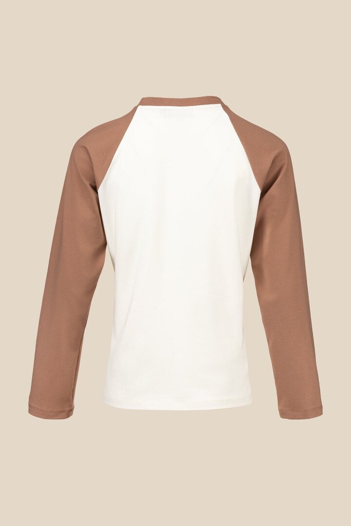 Лонгслів з принтом жіночий LAWA P-WB02370 2XL Молочно-коричневий shop (2000990755063)  Фото №6