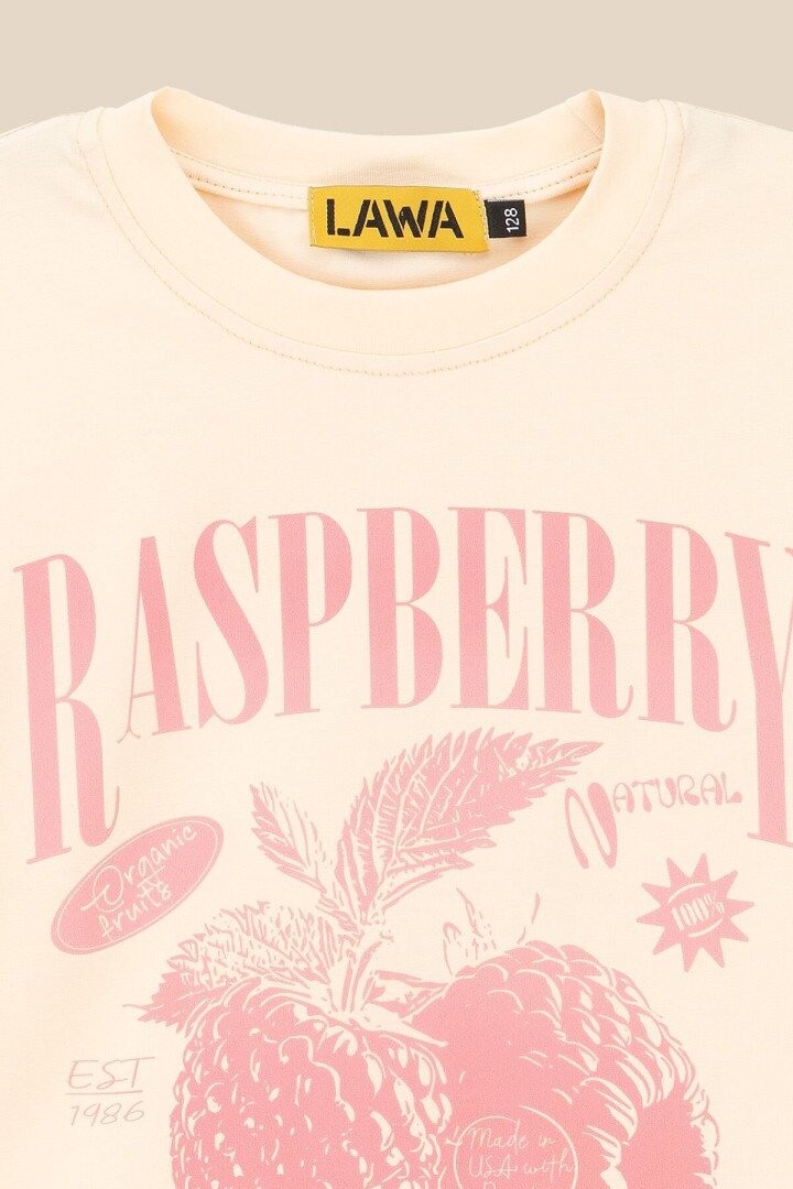 Лонгслів з принтом для дівчинки LAWA P-GB02315 152 см Персиковий shop (2000991055322)  Фото №3