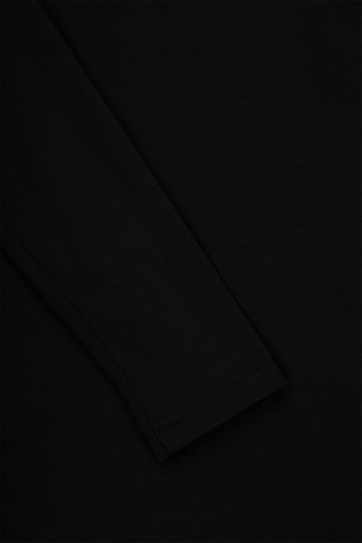 Лонгслів однотонний жіночий LAWA WBC02348 L Чорний shop (2000990202338)  Фото №1