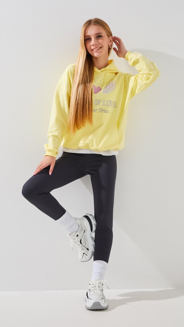 Лосини однотонні для дівчинки LAWA GBC02361 146 см Графітовий shop (2888000026309)  Фото №0