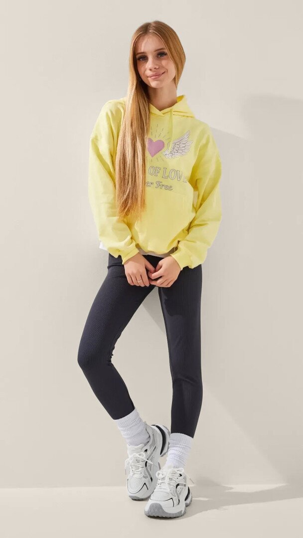 Лосини однотонні для дівчинки LAWA GBC02361 152 см Графітовий shop (2888000026316)  Фото №0
