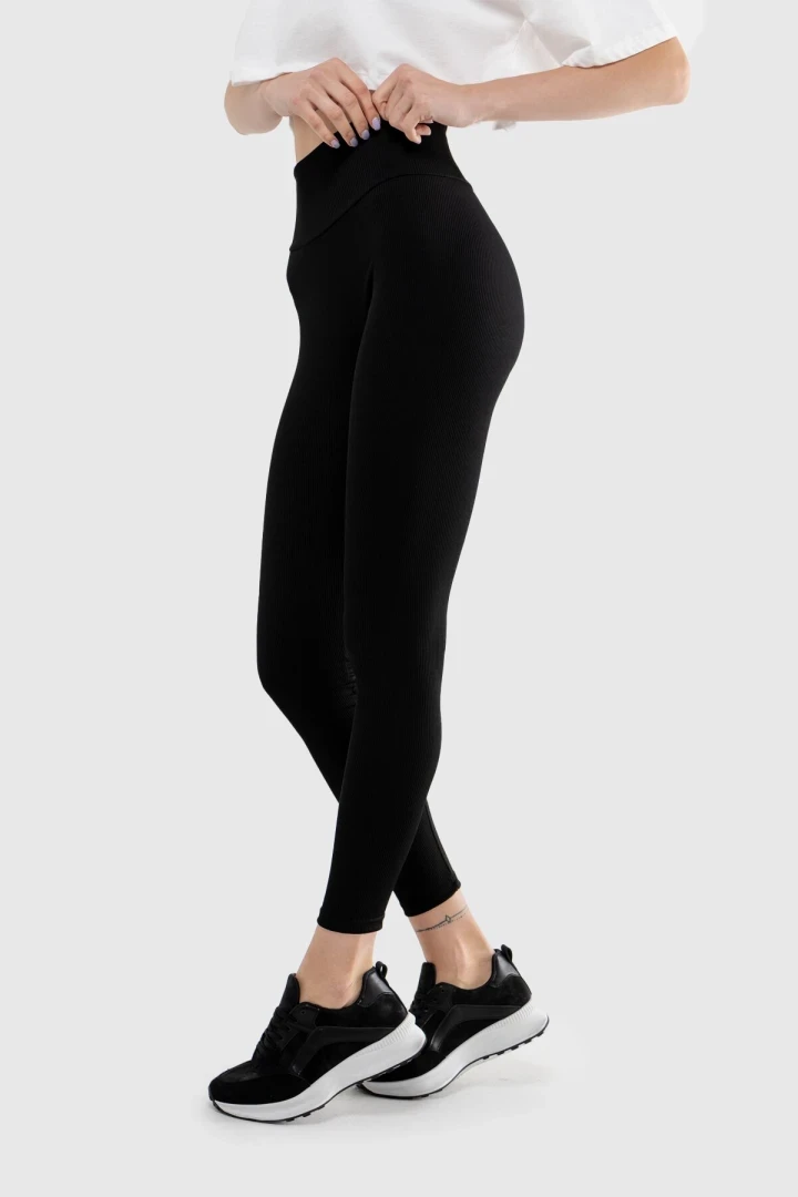 Лосини однотонні жіночі LAWA WBC02307 3XL Чорний shop (2888000014177)  Фото №0