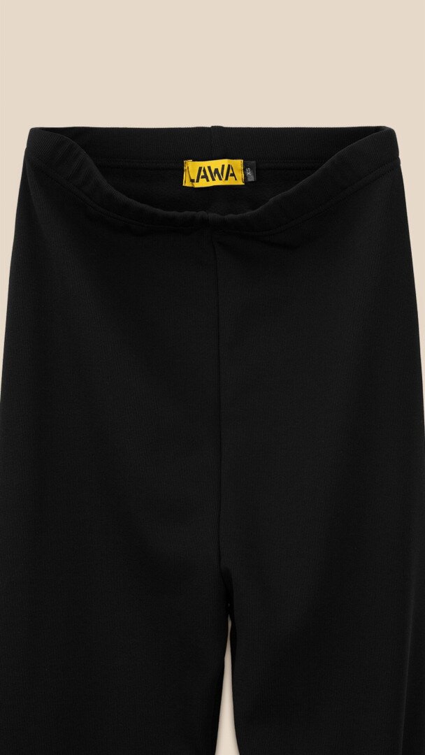 Лосини трикотажні однотонні жіночі LAWA WBC02476 3XL Чорний shop (2000999379642)  Фото №2