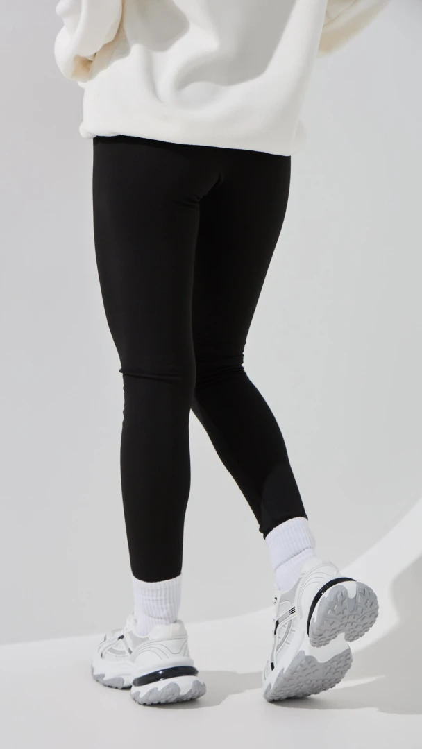 Лосини трикотажні однотонні жіночі LAWA WBC02476 2XL Чорний shop (2000999379635)  Фото №3