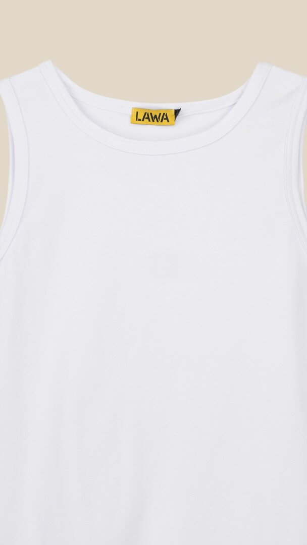 Майка однотонна чоловіча LAWA MBC02377 M Білий shop (2000999245268)  Фото №0