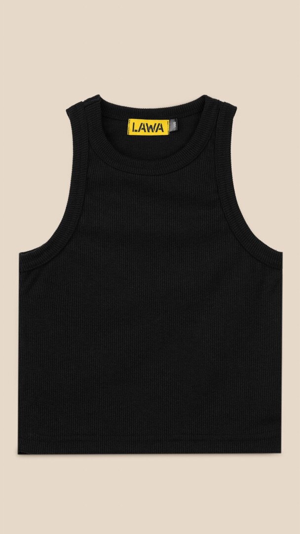 Майка однотонна для дівчинки LAWA GBC02347 140 см Чорний shop (2000999241437)