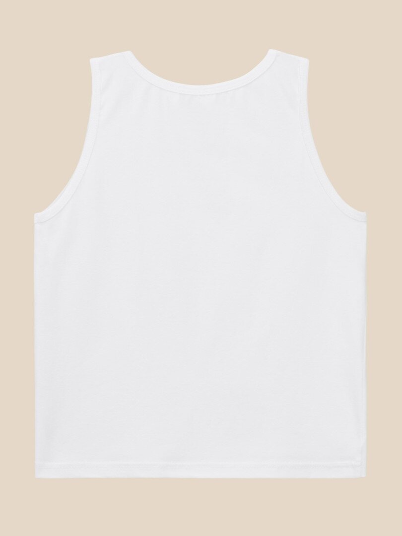 Майка однотонна для хлопчика LAWA BBC02359 146 см Білий shop (2000999636233)  Фото №1