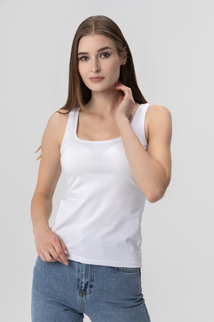 Майка однотонна жіноча LAWA CTM WBC02329 L Білий shop (2000990096050)