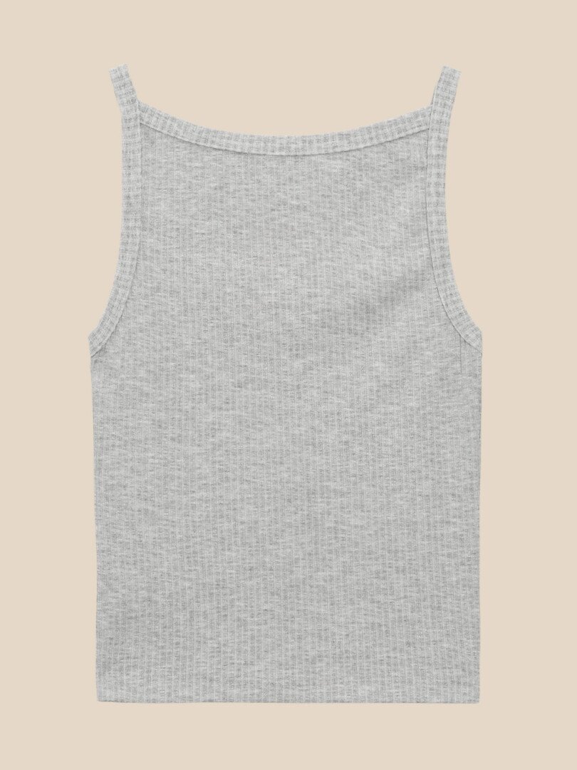 Майка однотонна жіноча LAWA WTC02487 S Сірий меланж shop (2000999640841)