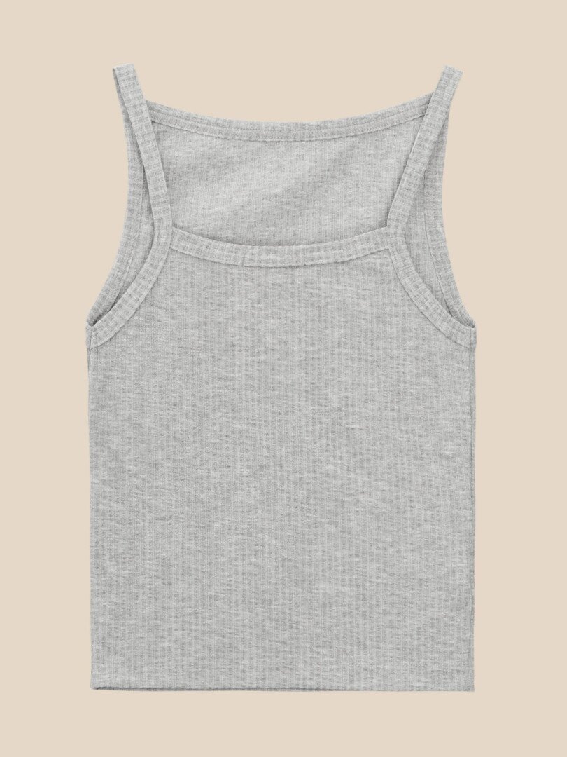 Майка однотонна жіноча LAWA WTC02487 2XL Сірий меланж shop (2000999640889)  Фото №1