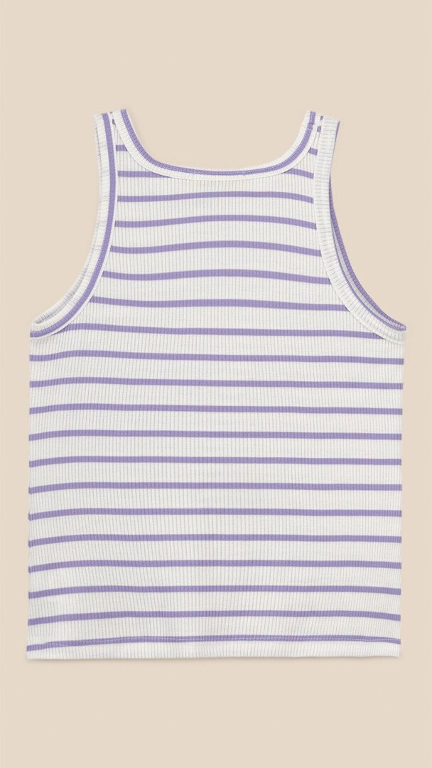 Майка з візерунком жіноча LAWA WBC02470 XS Біло-бузковий shop (2000999212796)