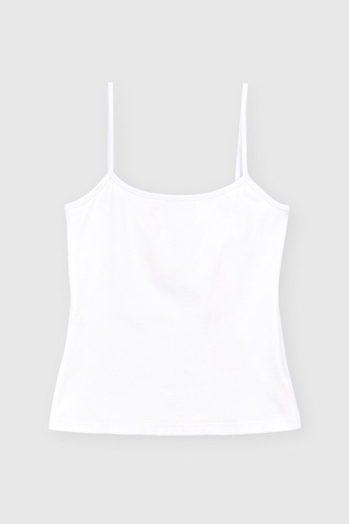 Майка однотонна жіноча LAWA CTM WBC02330 S Білий shop (2000990107794)  Фото №4