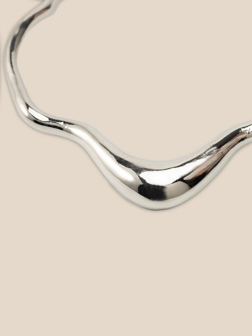 Намисто жіноче Sculptural metal LAWA WTJ02611 Срібний shop (2000999642579)  Фото №0
