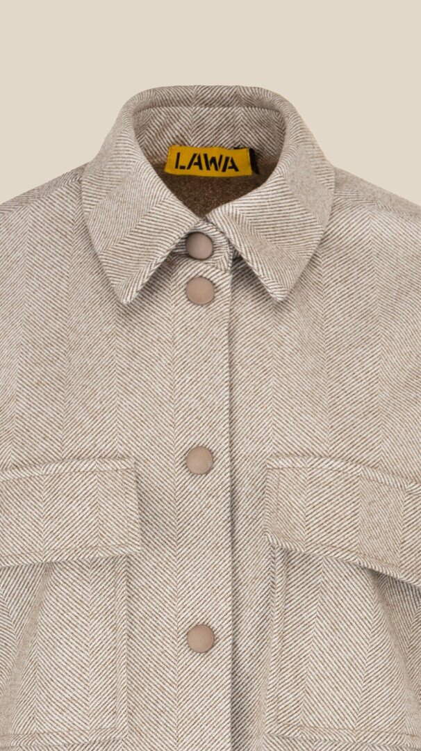 Пальто з візерунком жіноче LAWA WBC02428 2XL Коричневий shop (2888000000125)  Фото №0