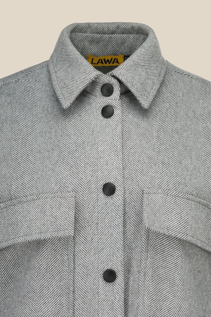 Пальто з візерунком жіноче LAWA WBC02428 XL Сірий shop (2000991020795)  Фото №0
