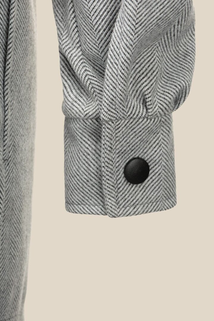 Пальто з візерунком жіноче LAWA WBC02428 XL Сірий shop (2000991020795)  Фото №2
