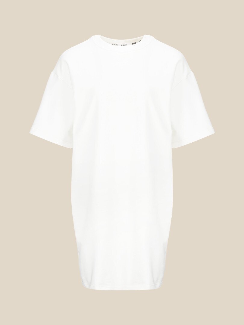 Сукня однотонна жіноча LAWA WBC02308 L Молочний shop (2000990596574)  Фото №5