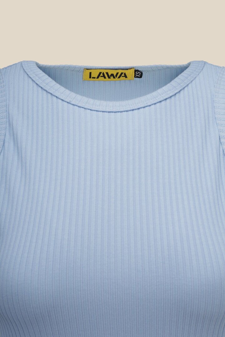 Сукня однотонна жіноча LAWA WBC02385 XL Блакитний shop (2000990693921)  Фото №4