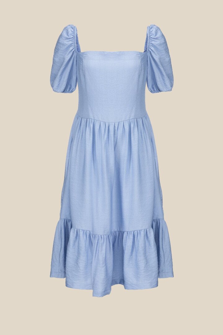 Сукня однотонна жіноча LAWA WTC02382 S Блакитний shop (2000990648747)  Фото №4