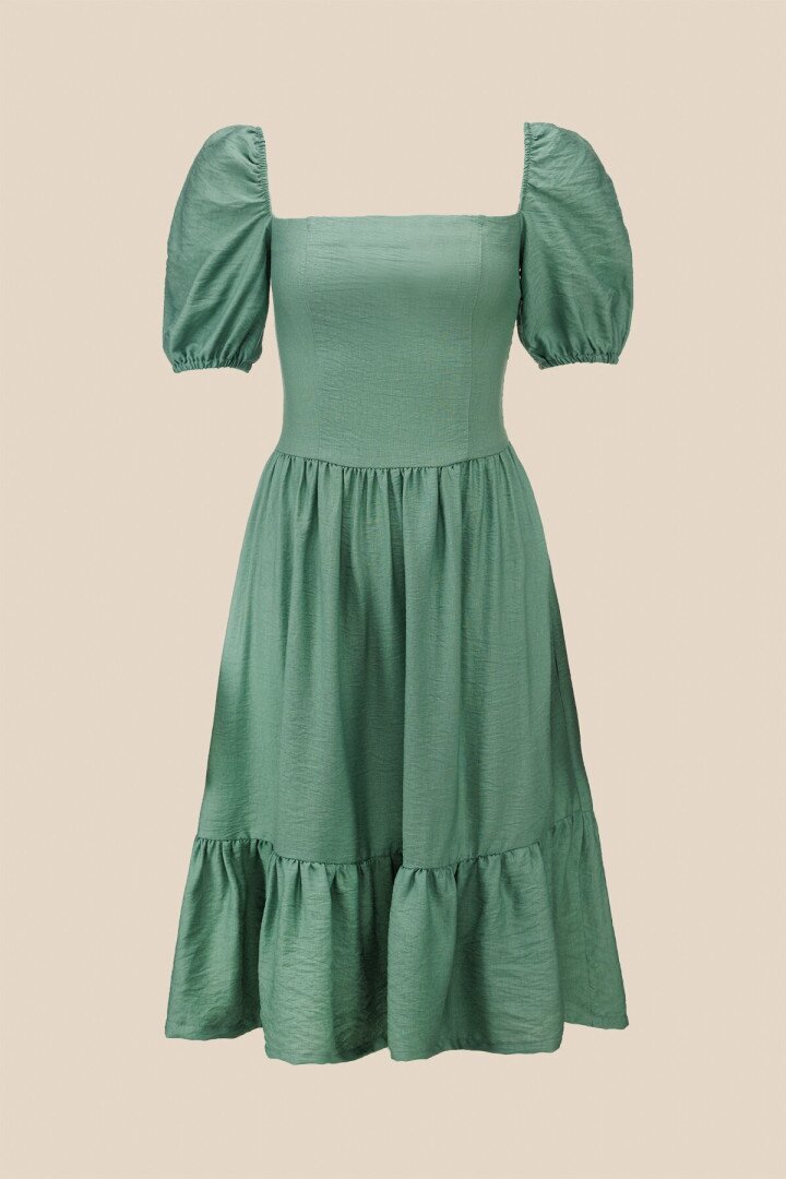 Сукня однотонна жіноча LAWA WTC02382 L Зелений shop (2000990656285)  Фото №4