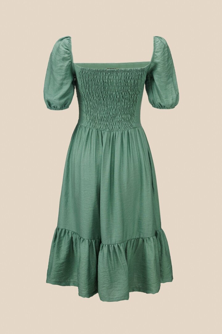 Сукня однотонна жіноча LAWA WTC02382 L Зелений shop (2000990656285)  Фото №6