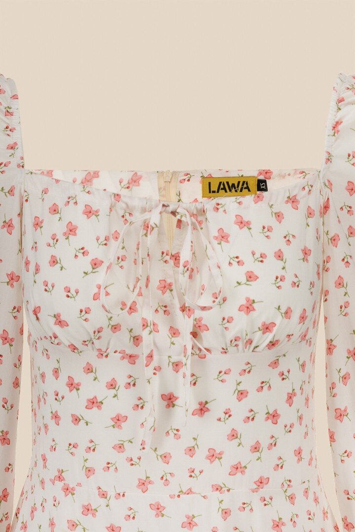 Сукня з візерунком жіноча LAWA WTC02380 L Молочно-рожевий shop (2000990675859)  Фото №5