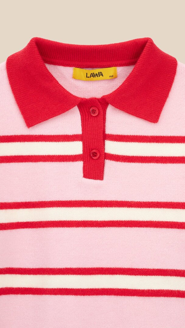 Поло з візерунком для дівчинки LAWA GBC02358 128 см Рожевий shop (2000999563881)  Фото №0