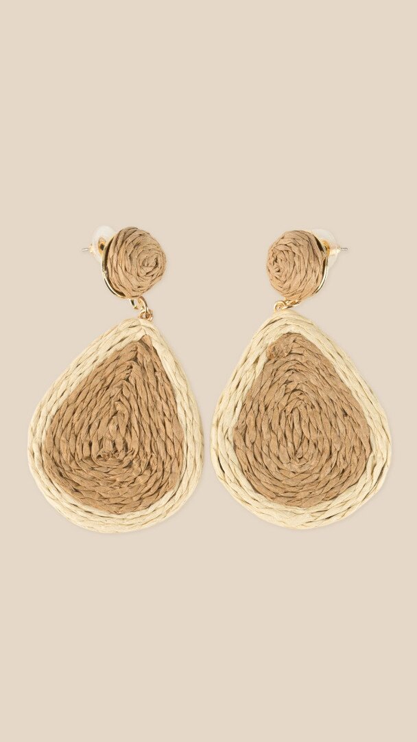 Сережки жіночі Краплі Color Pop LAWA WTJ02606 Бежевий shop (2000999550140)