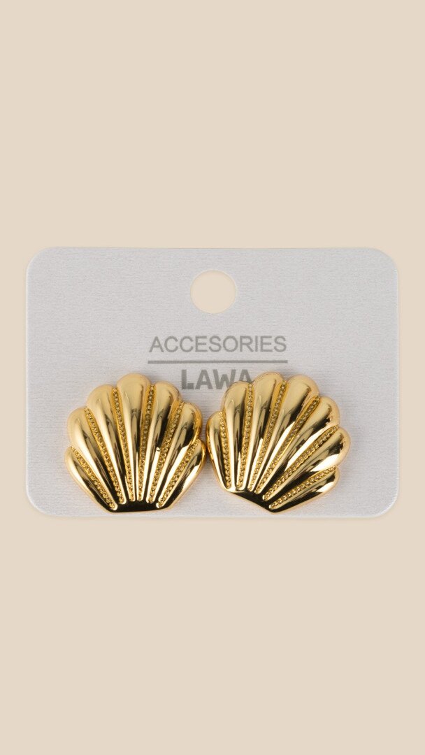 Сережки жіночі Мушлі Морська тематика LAWA WTJ02624 Золотий shop (2000999550805)  Фото №1