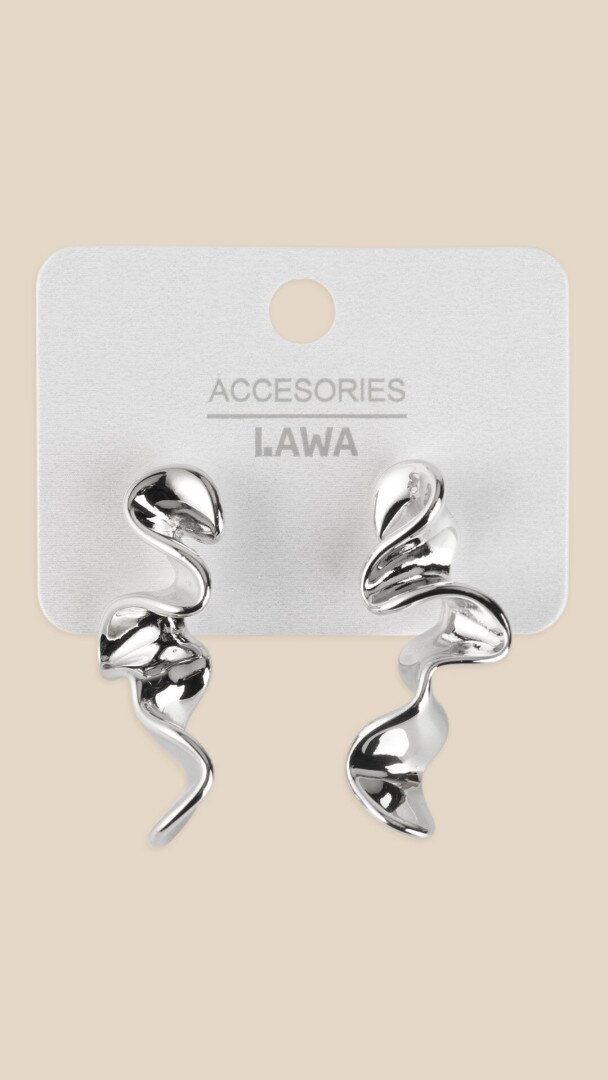Сережки жіночі Хвиля Морська тематика LAWA WTJ02620 Срібний shop (2000999550621)  Фото №0