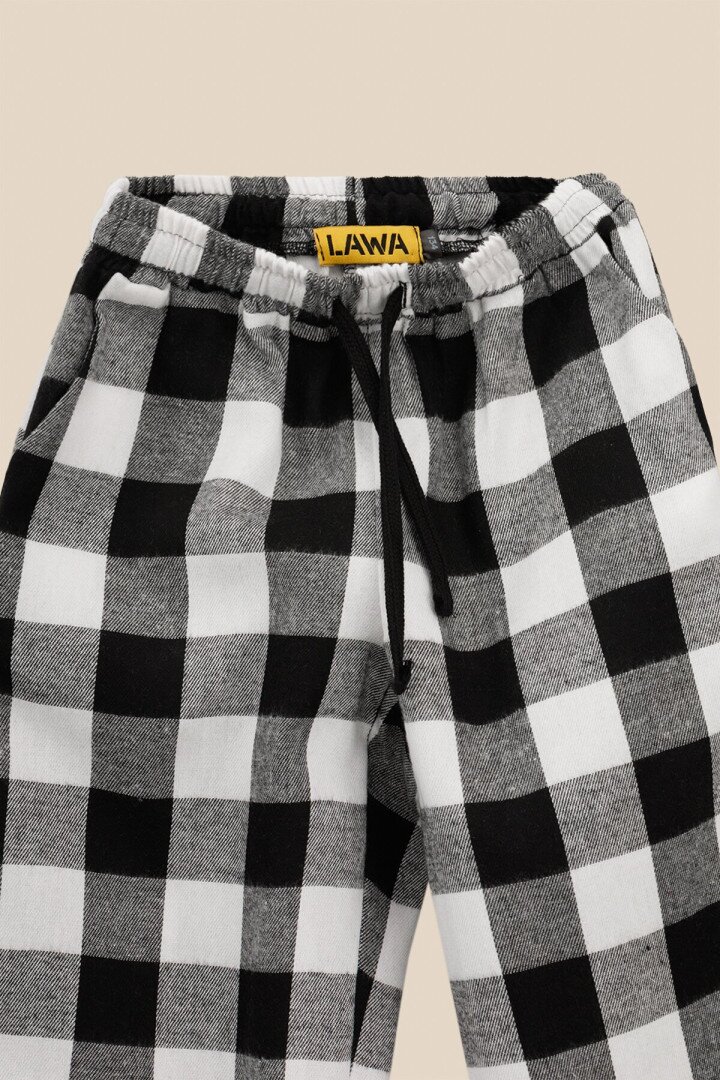 Штани з візерунком дитячі LAWA KTC02301 122 см Чорно-білий shop (2000990837202)  Фото №9