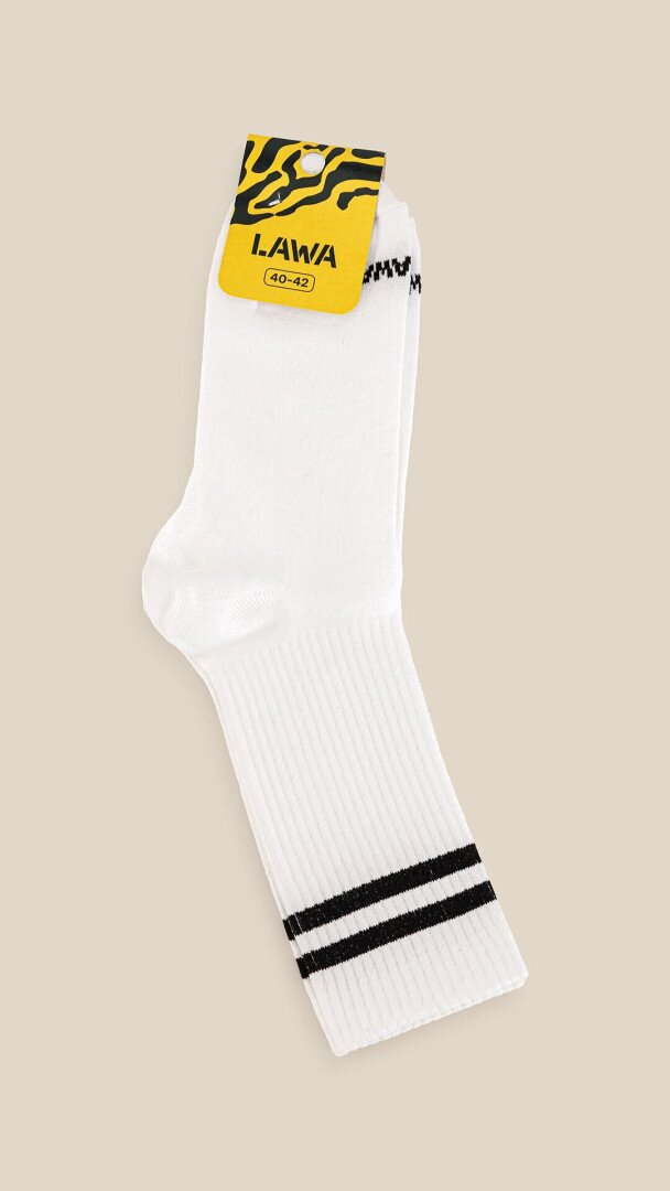 Шкарпетки чоловічі LAWA MBA02302 27-29 Білий shop (2888000017642)  Фото №3