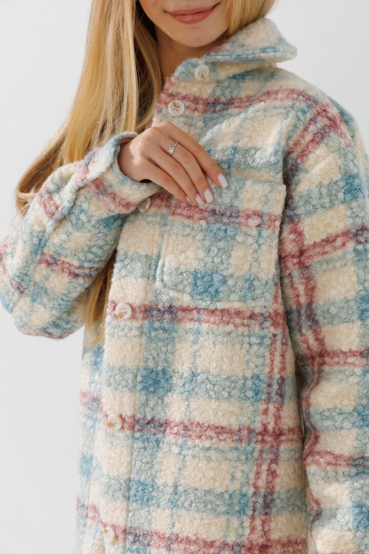 Сорочка з візерунком для дівчинки LAWA GBC02309 158 см Бежевий shop (2000990842350)  Фото №1