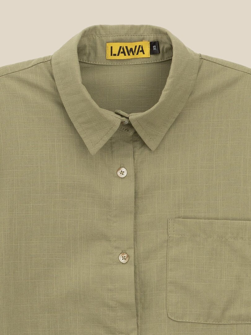 Сорочка однотонна жіноча LAWA K-WTC02312 L Світло-оливковий shop (2000999613708)  Фото №0