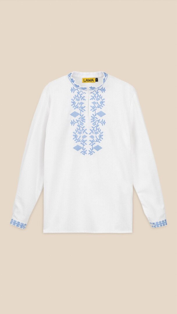 Сорочка вишиванка для хлопчика LAWA E-BB02301 134 см Білий shop (2000999235030)