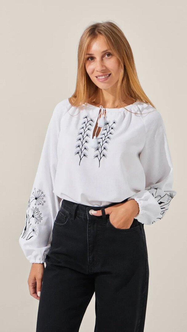 Сорочка вишиванка жіноча LAWA E-WB02323 XS Білий shop (2888000012685)